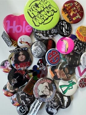 Punk Art Films Pins Buttons Lot Hardcore 77 Goth